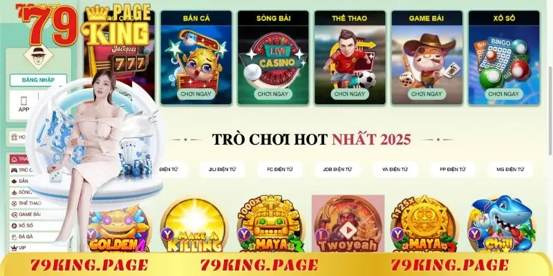 79king có kho game hơn 500 thể loại hấp dẫn