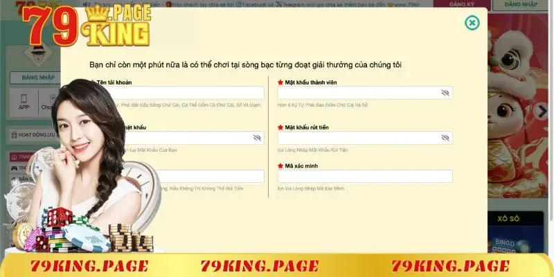 Hướng dẫn cách đăng ký 79king thành công